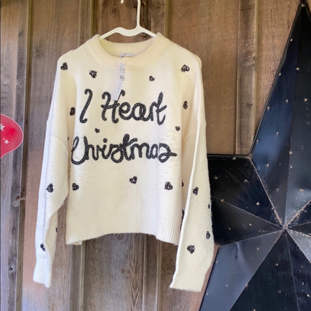 Top shop Heart Christmas sweater size medi…